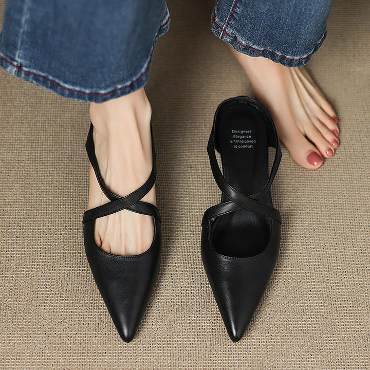 Vera Genuine Leather Mules