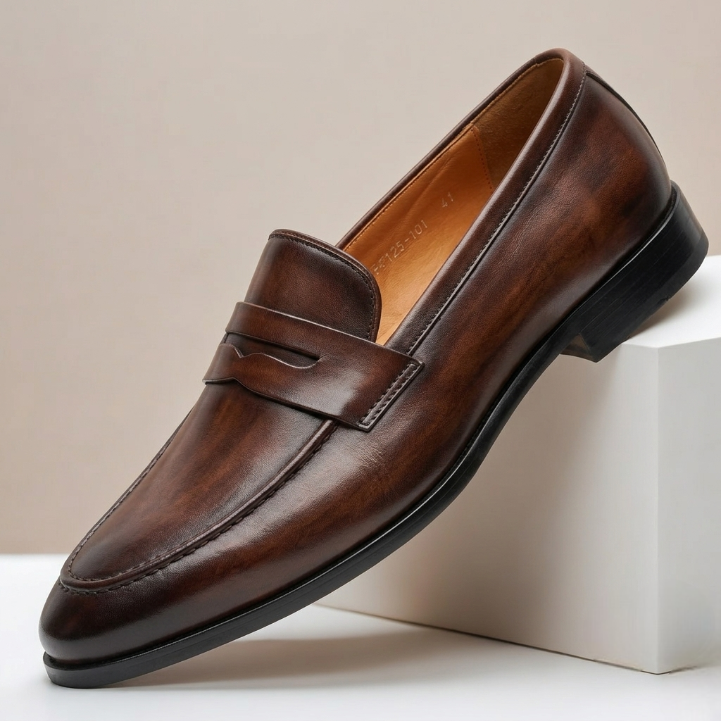 Tavrani Cowhide Leather Loafers