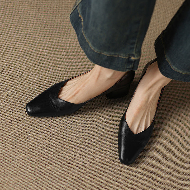 Clara Genuine Leather Heels