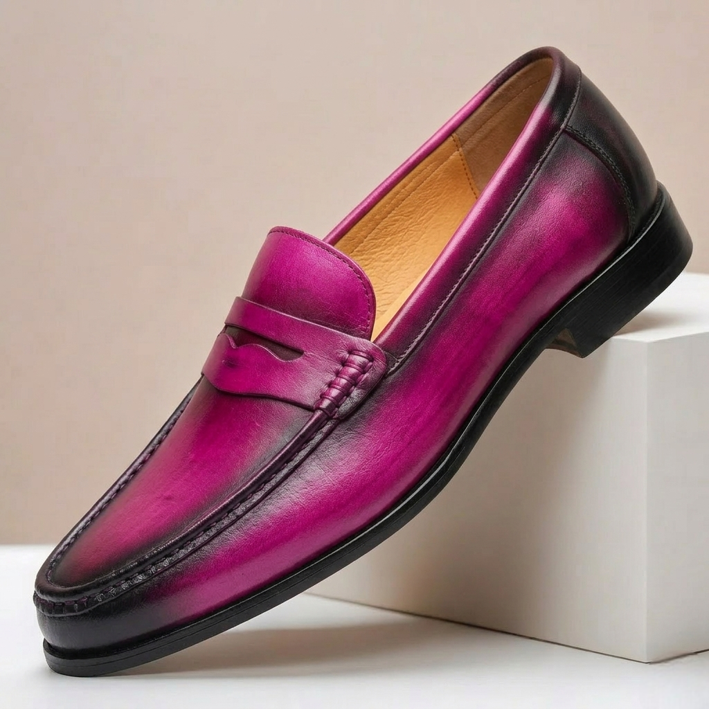 Montavio Cowhide Leather Loafers