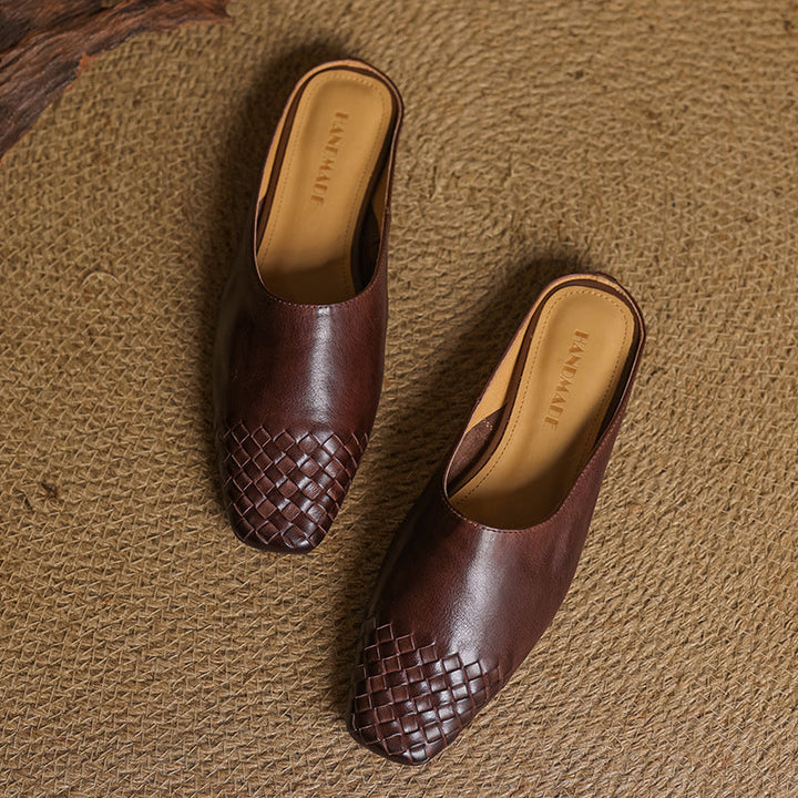 Mira Genuine Leather Mules