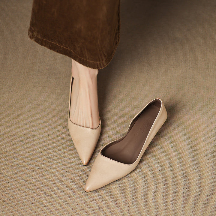 Nadia Genuine Leather Heels