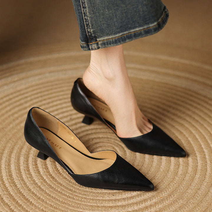 Amara Genuine Leather Heels