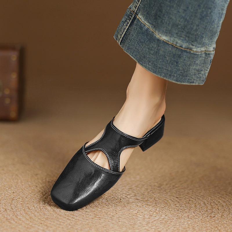 Noemi Genuine Leather Mules