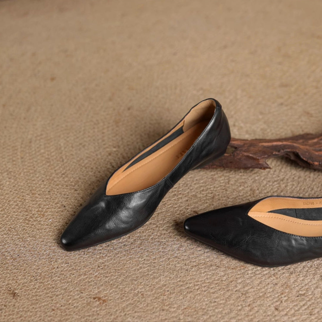 Adele Genuine Leather Flats