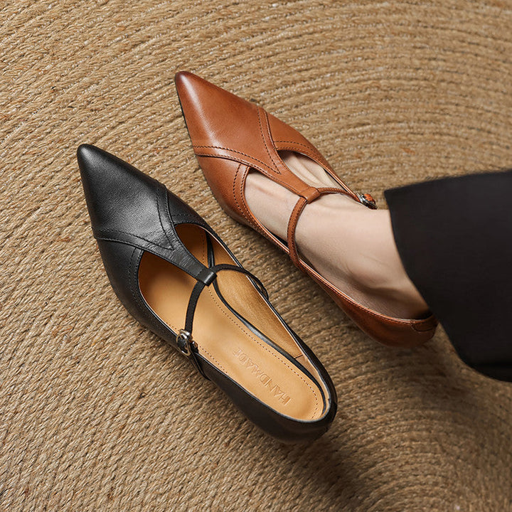Selene Genuine Leather Heels