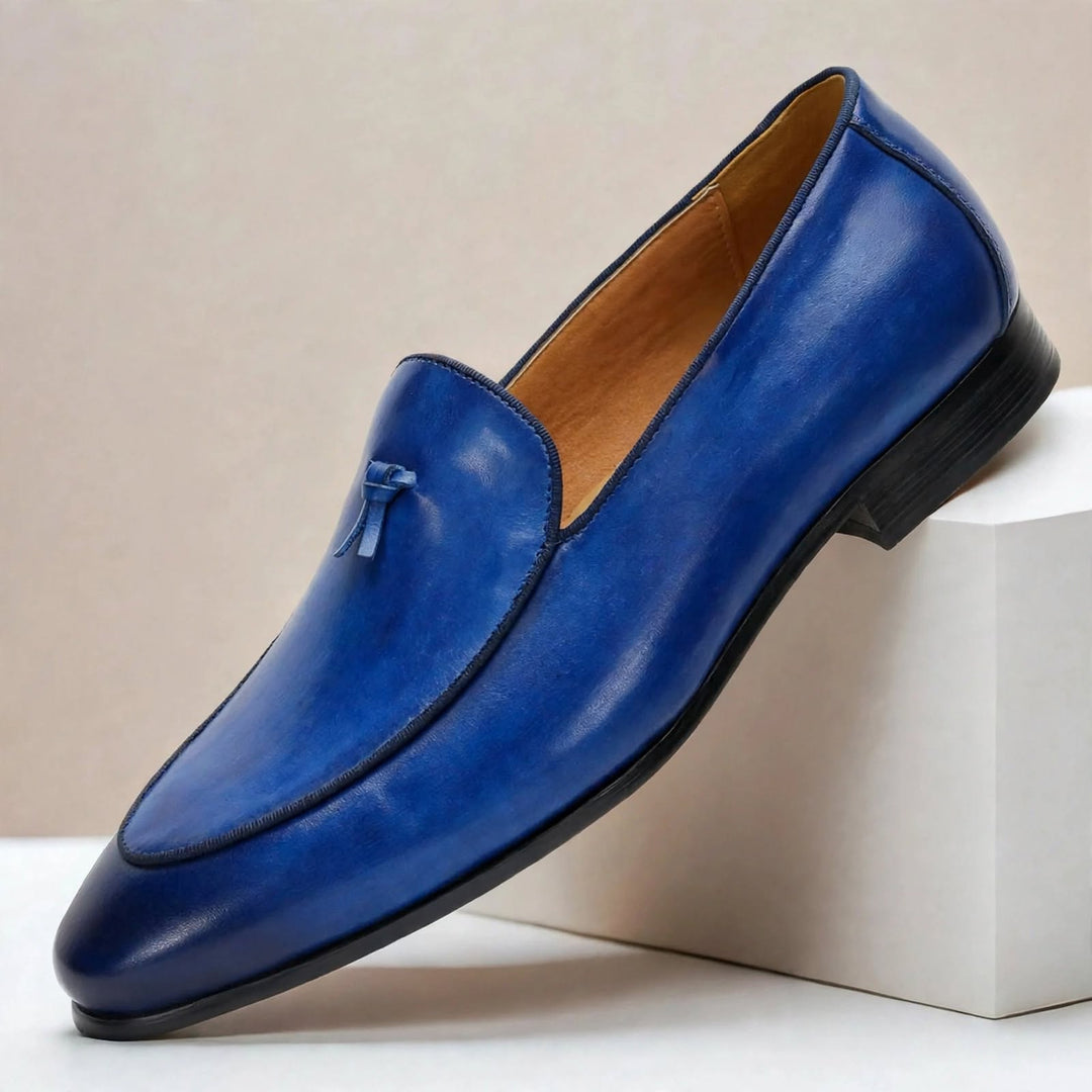 Brisanti Cowhide Leather Loafers