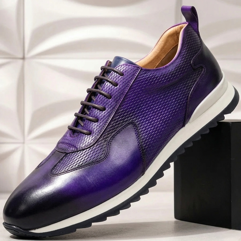 Valciani Cowhide Leather Sneakers