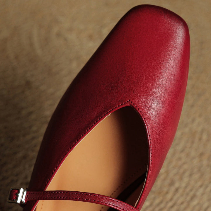 Lena Genuine Leather Mules