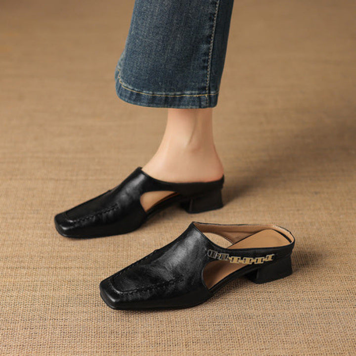 Isla Genuine Leather Mules