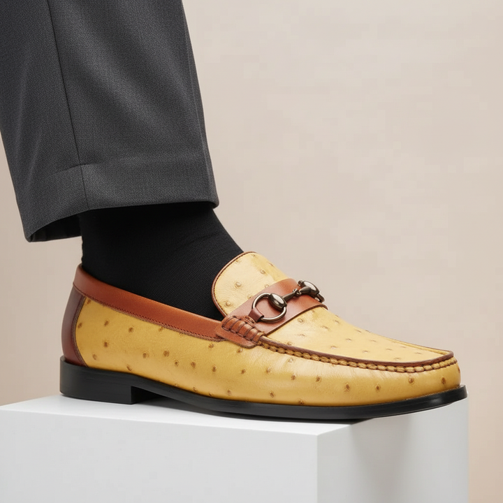 Elvanti Cowhide Leather Loafers