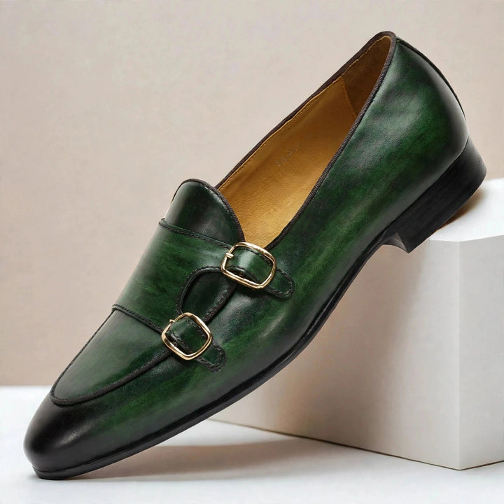 Ardevio Cowhide Leather Loafers