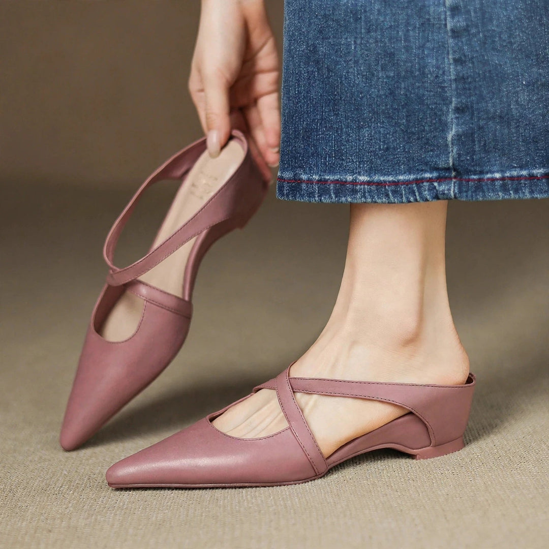Vera Genuine Leather Mules