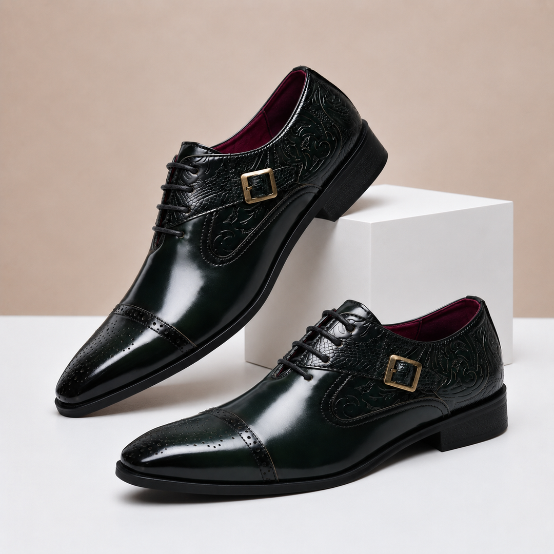 Dovari Cowhide Leather Shoes