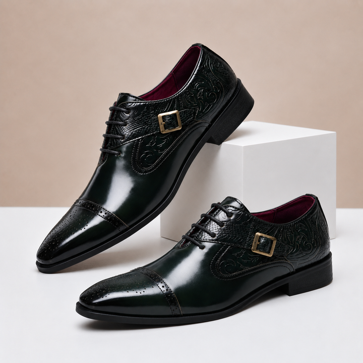 Dovari Cowhide Leather Shoes