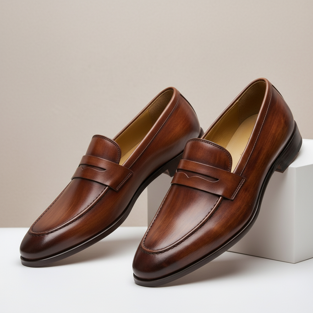 Tavrani Cowhide Leather Loafers