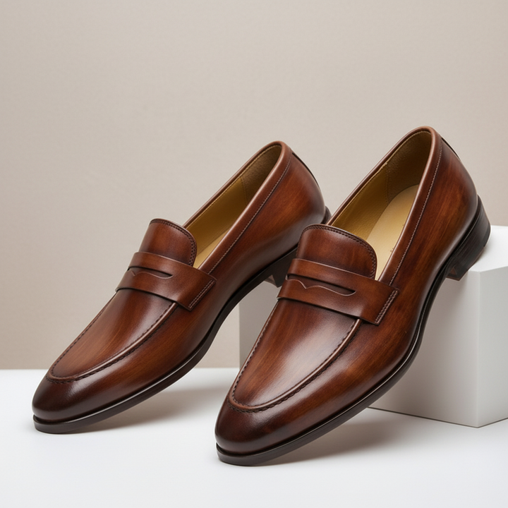 Tavrani Cowhide Leather Loafers