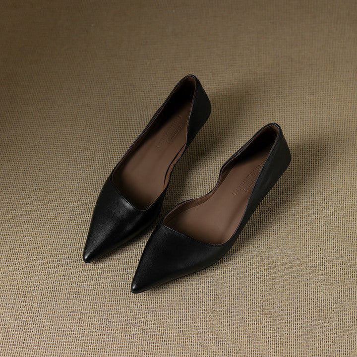 Nadia Genuine Leather Heels