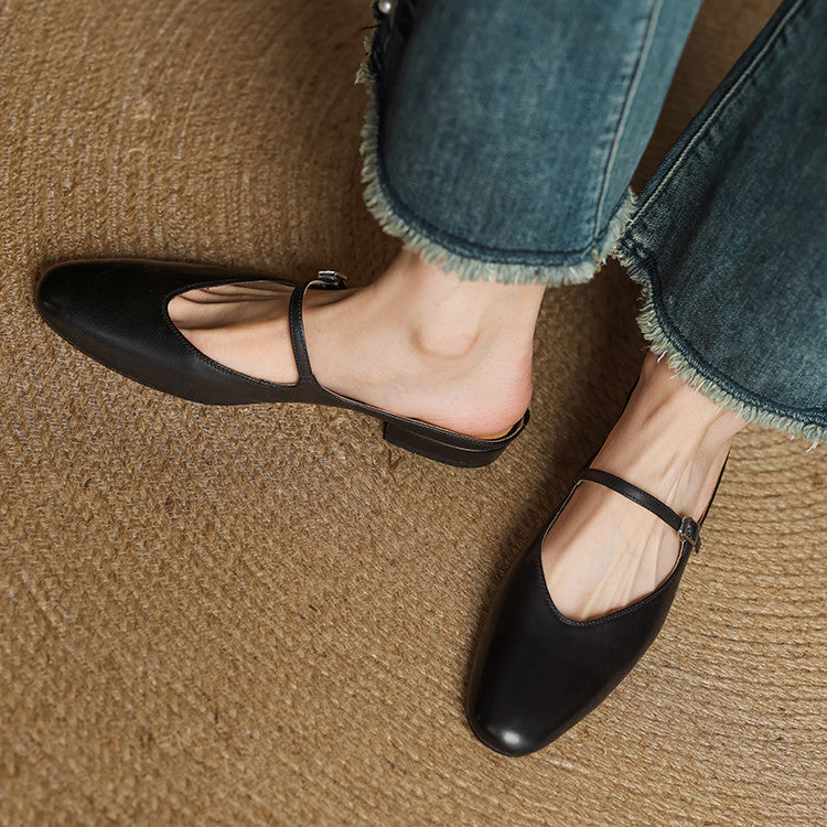 Nina Genuine Leather Mules