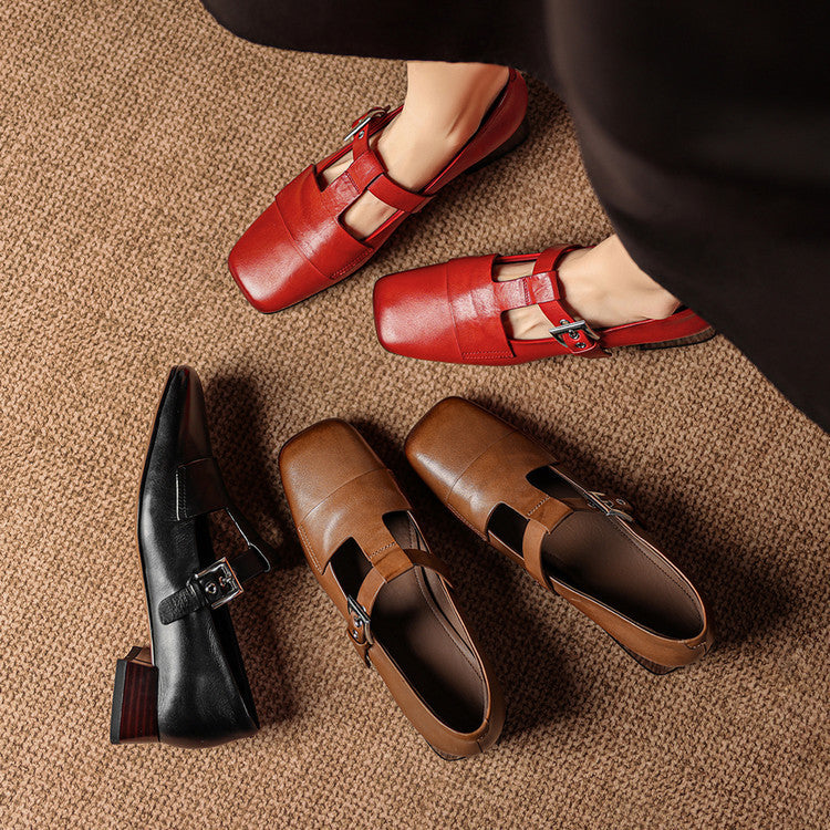 Sofia Genuine Leather Heels