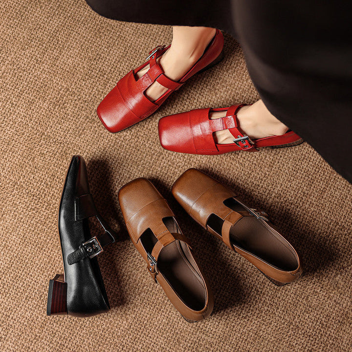 Sofia Genuine Leather Heels