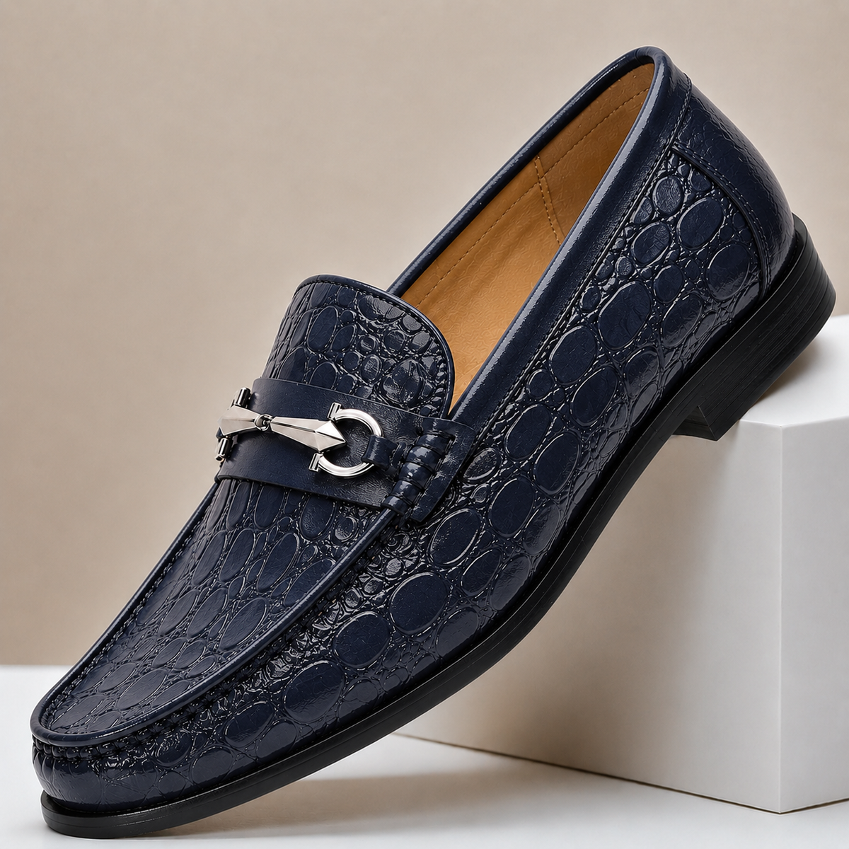 Ferrano Cowhide Leather Loafers