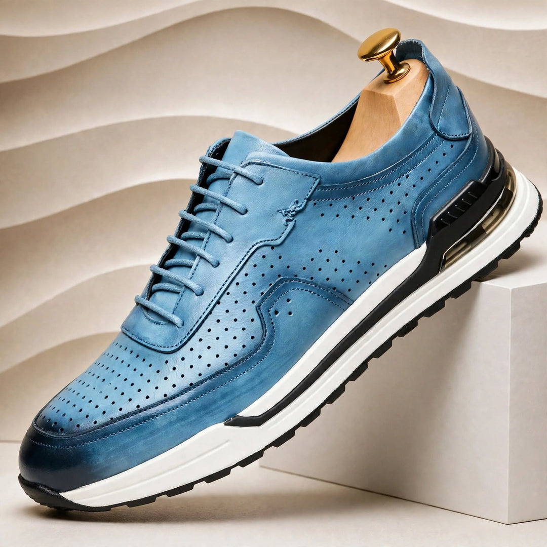 Larello Cowhide Leather Sneakers