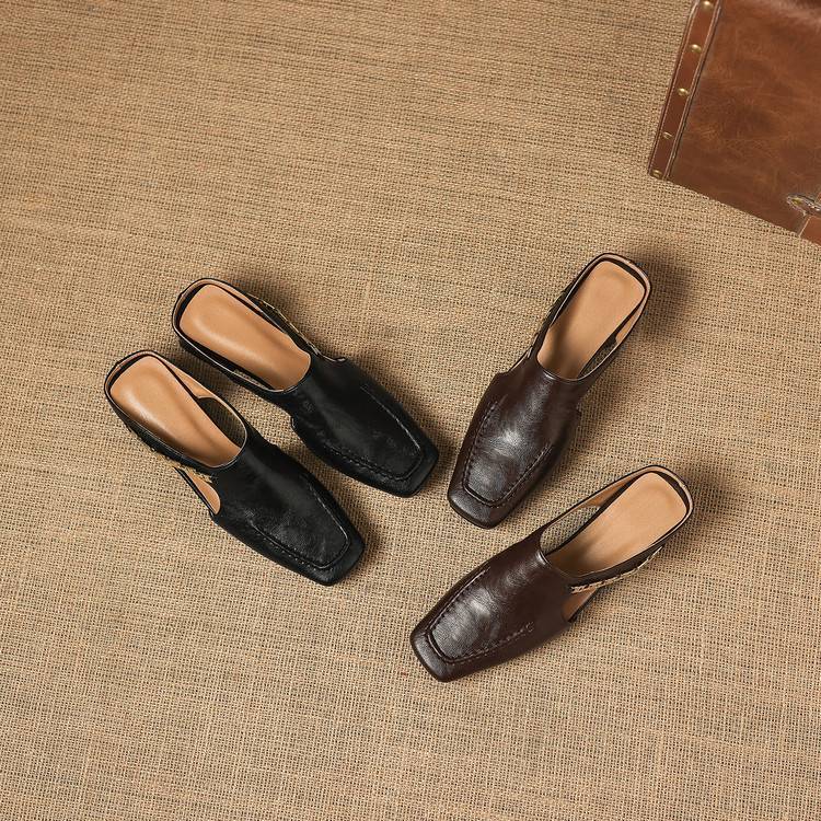 Isla Genuine Leather Mules