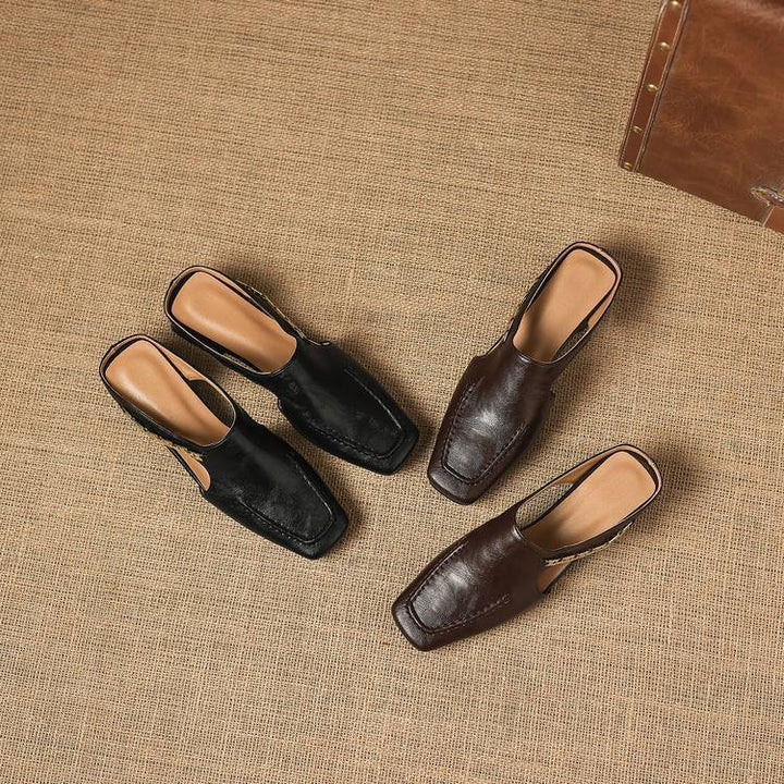 Isla Genuine Leather Mules