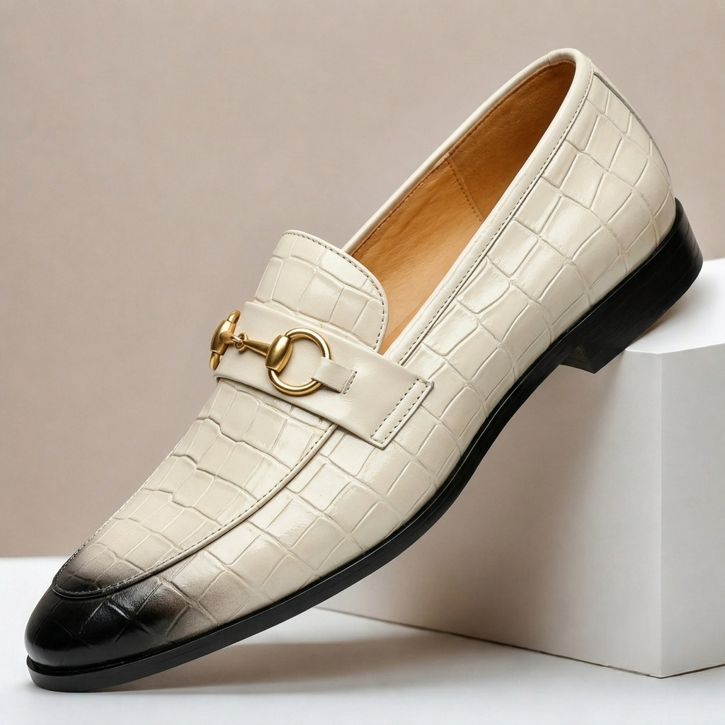 Lucerio Cowhide Leather Loafers