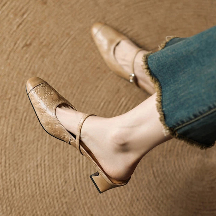 Nora Genuine Leather Mules