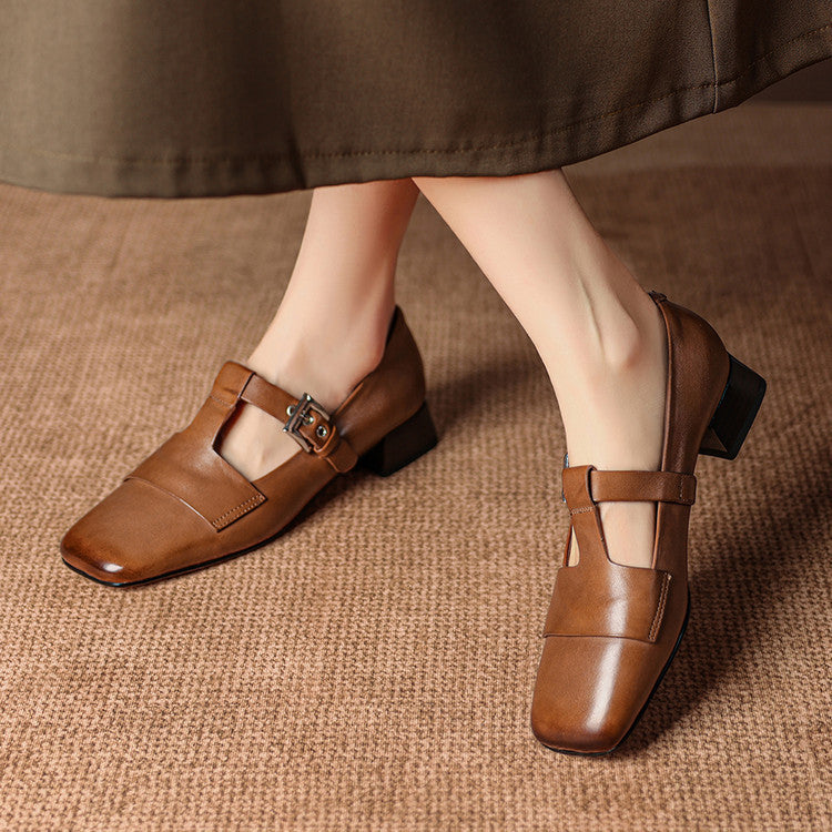 Sofia Genuine Leather Heels