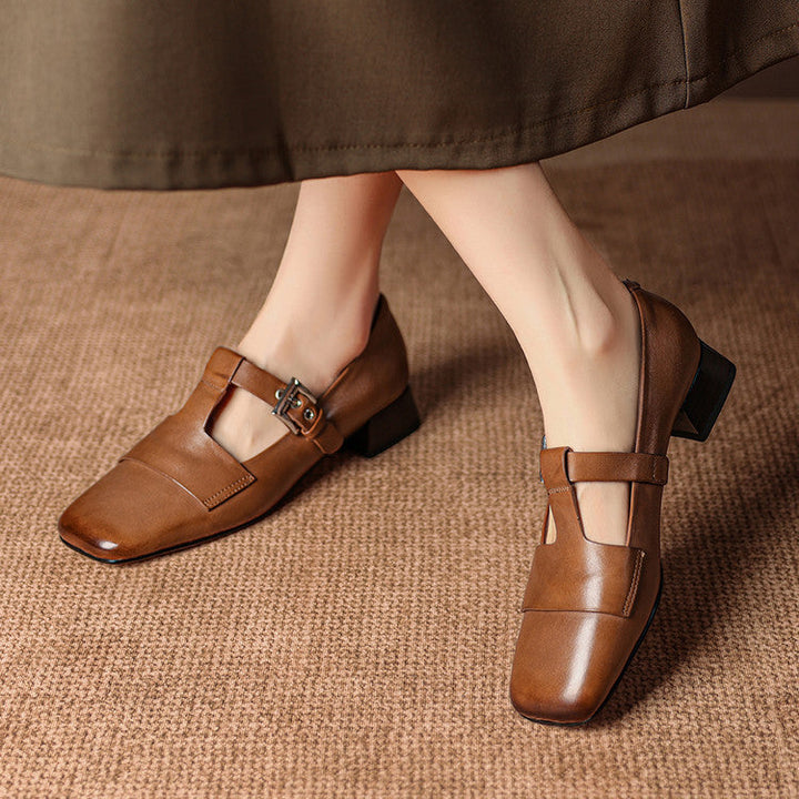 Sofia Genuine Leather Heels