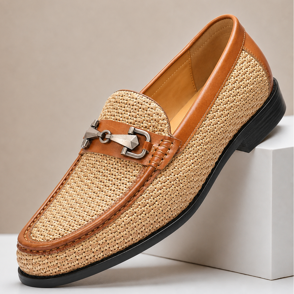 Talani Cowhide Leather Loafers