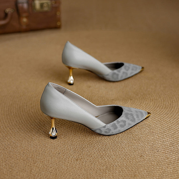 Adria Genuine Leather Heels