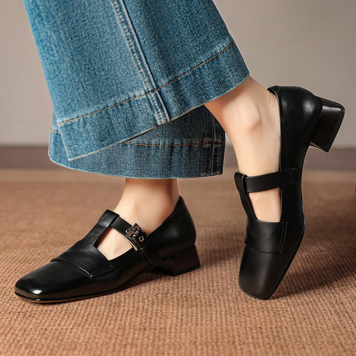 Sofia Genuine Leather Heels