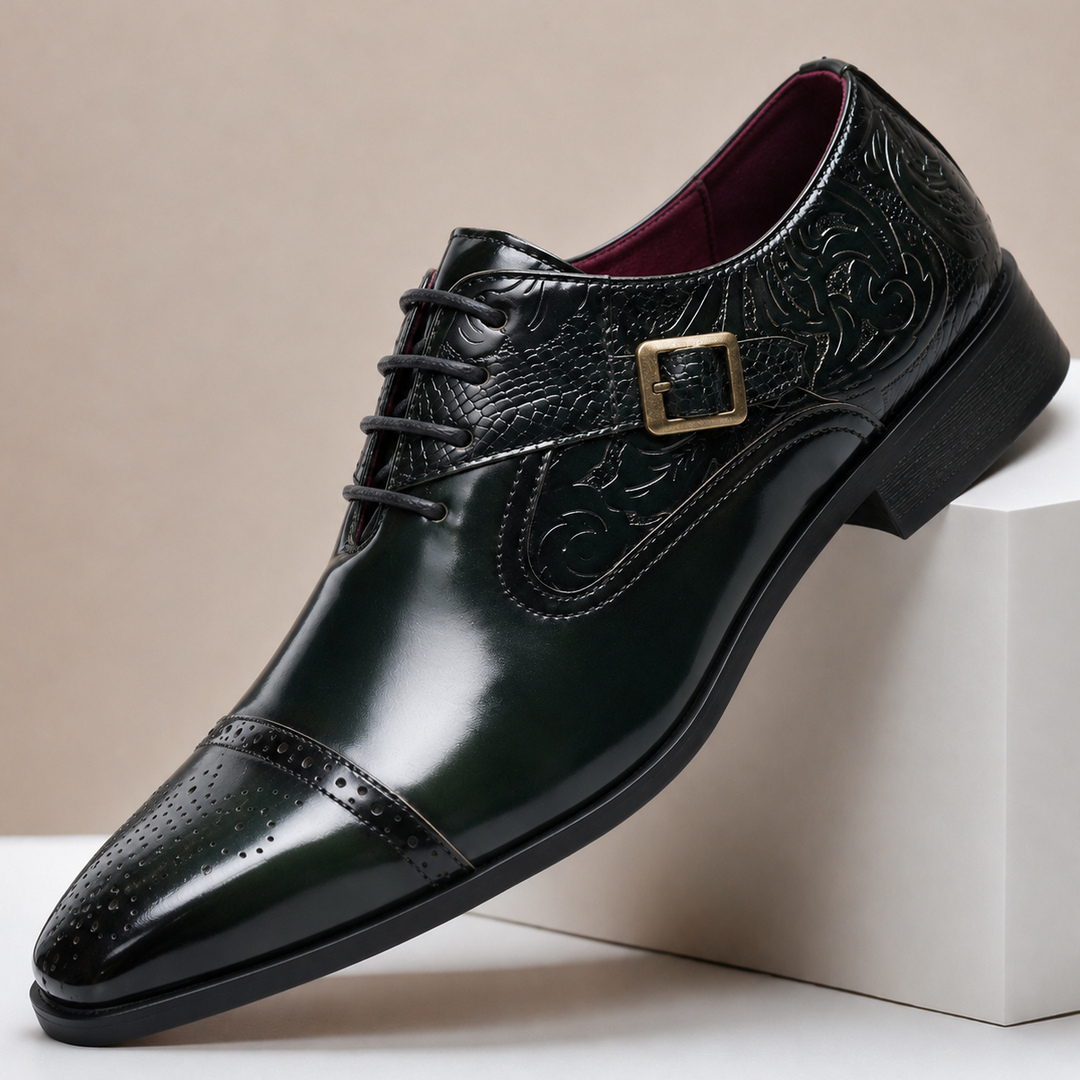 Dovari Cowhide Leather Shoes