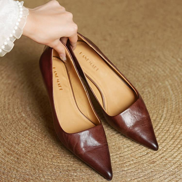 Sienna Genuine Leather Heels