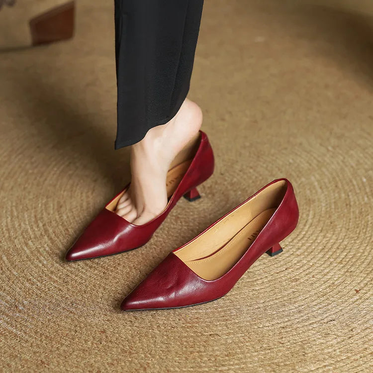 Sienna Genuine Leather Heels