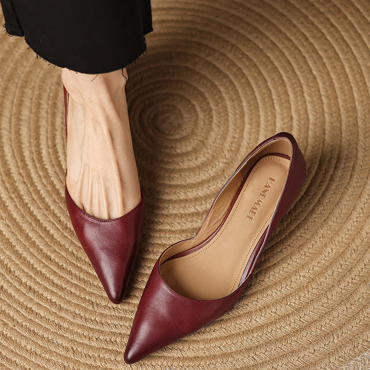 Amara Genuine Leather Heels