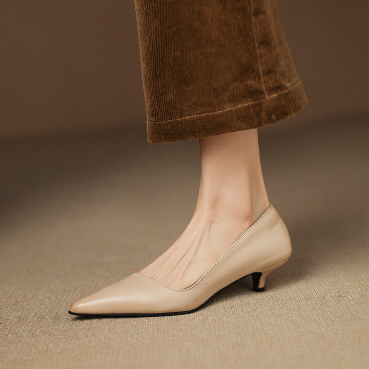 Nadia Genuine Leather Heels