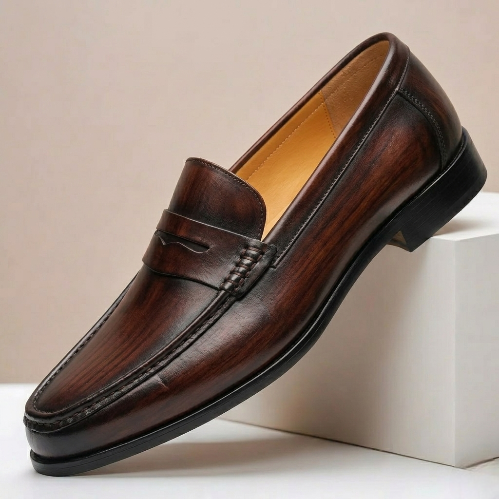 Montavio Cowhide Leather Loafers
