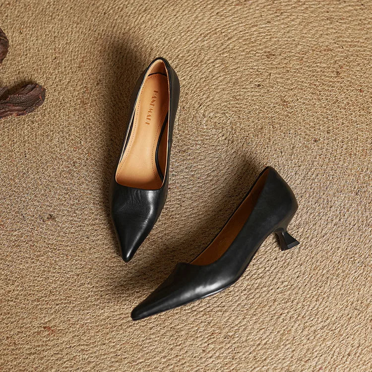 Sienna Genuine Leather Heels