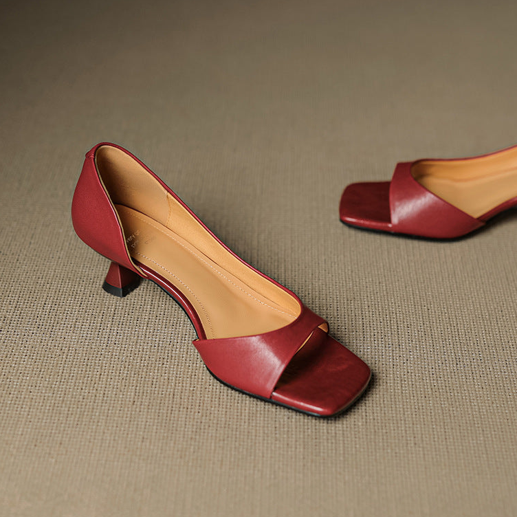 Dalia Genuine Leather Heels
