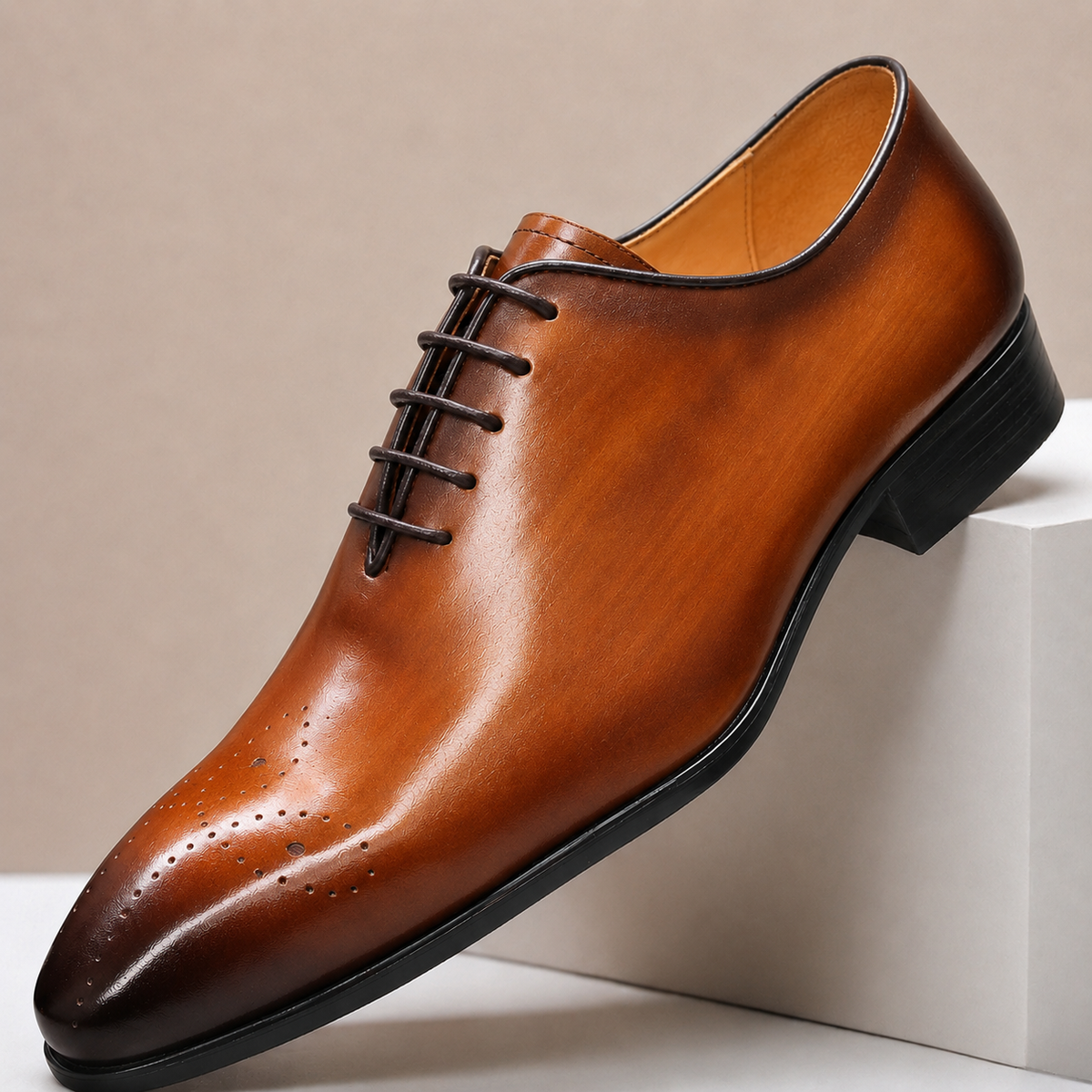 Tavelli Cowhide Leather Shoes