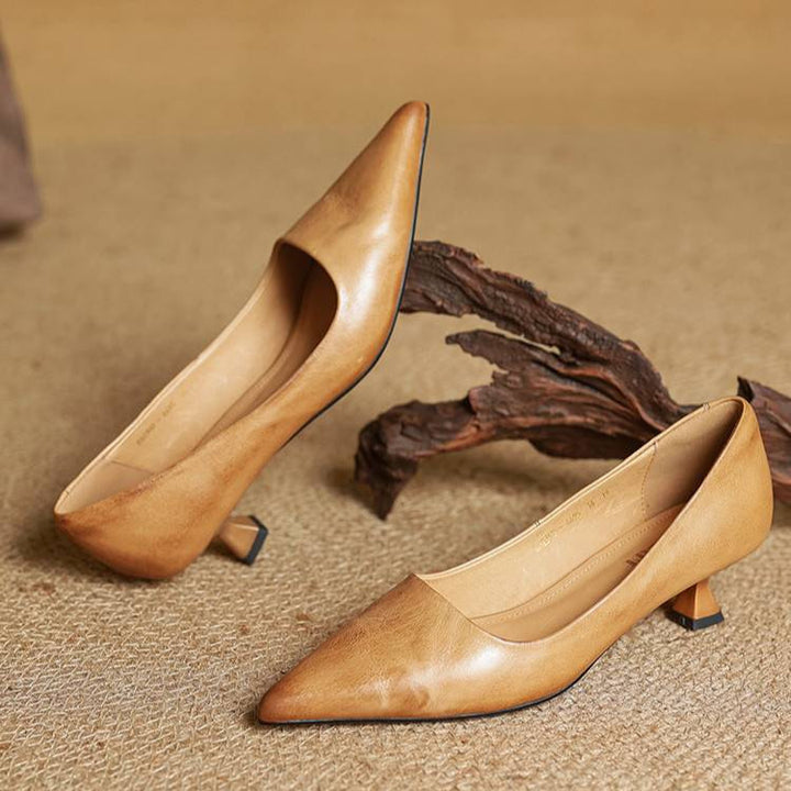 Sienna Genuine Leather Heels