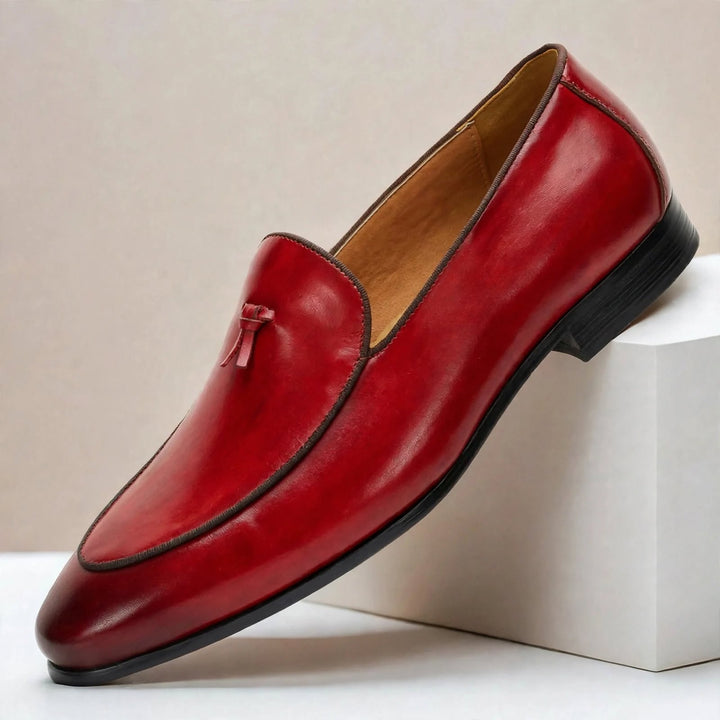 Brisanti Cowhide Leather Loafers