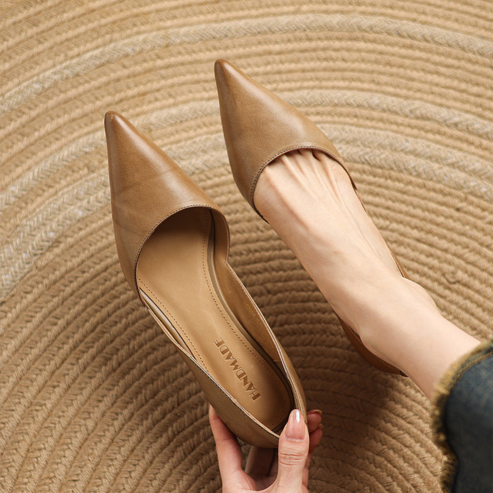Amara Genuine Leather Heels