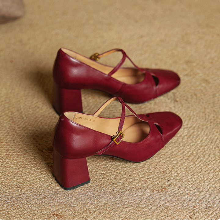 Fiora Genuine Leather Heels