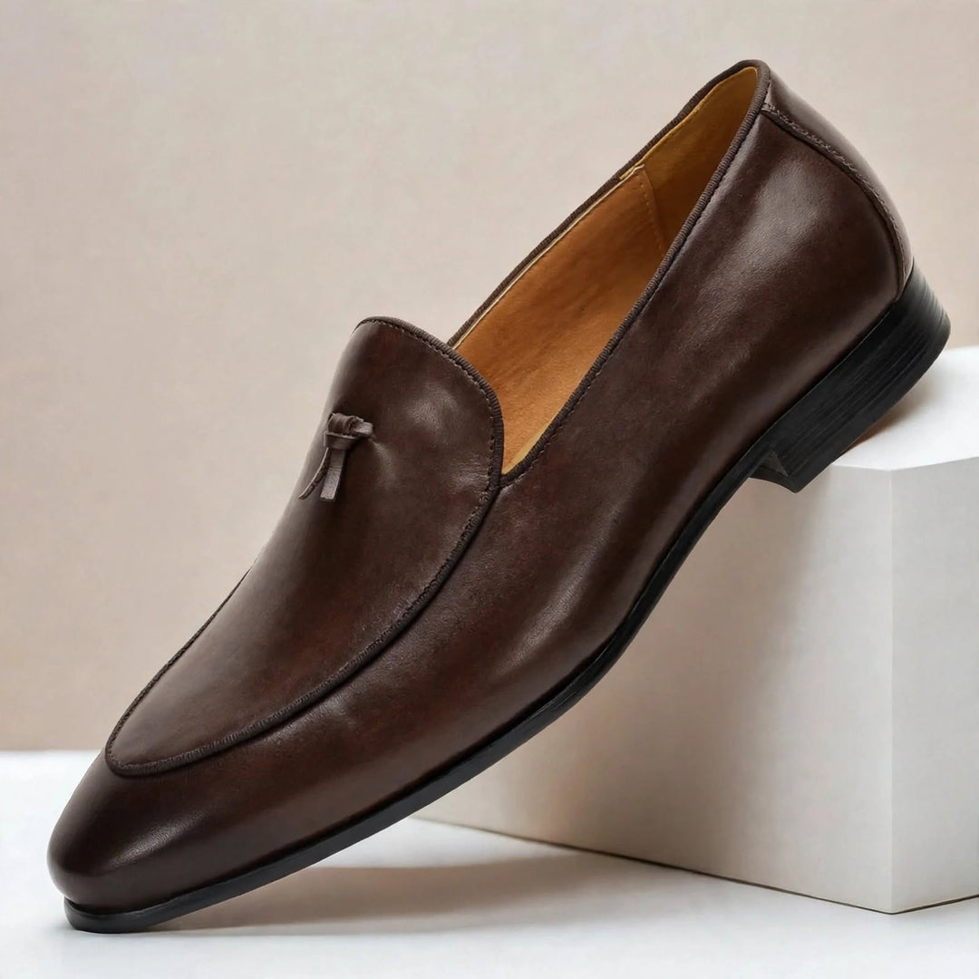 Brisanti Cowhide Leather Loafers